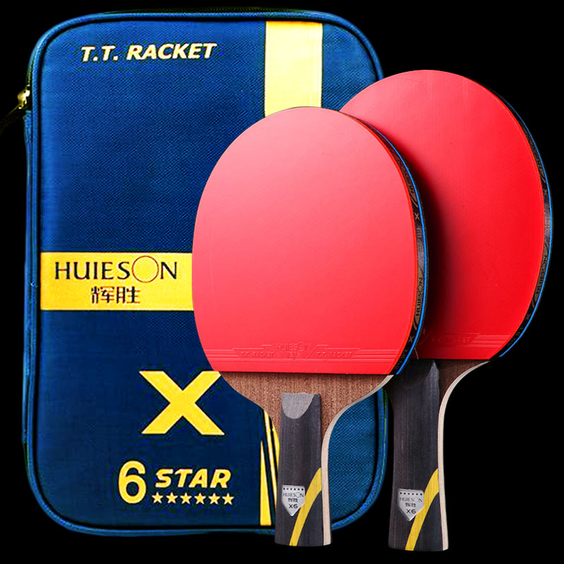 Table Tennis Db - Huieson 5/6 スター卓球ラケット カーボン攻撃的ピンポンラケットパドル カバーバッグ付き