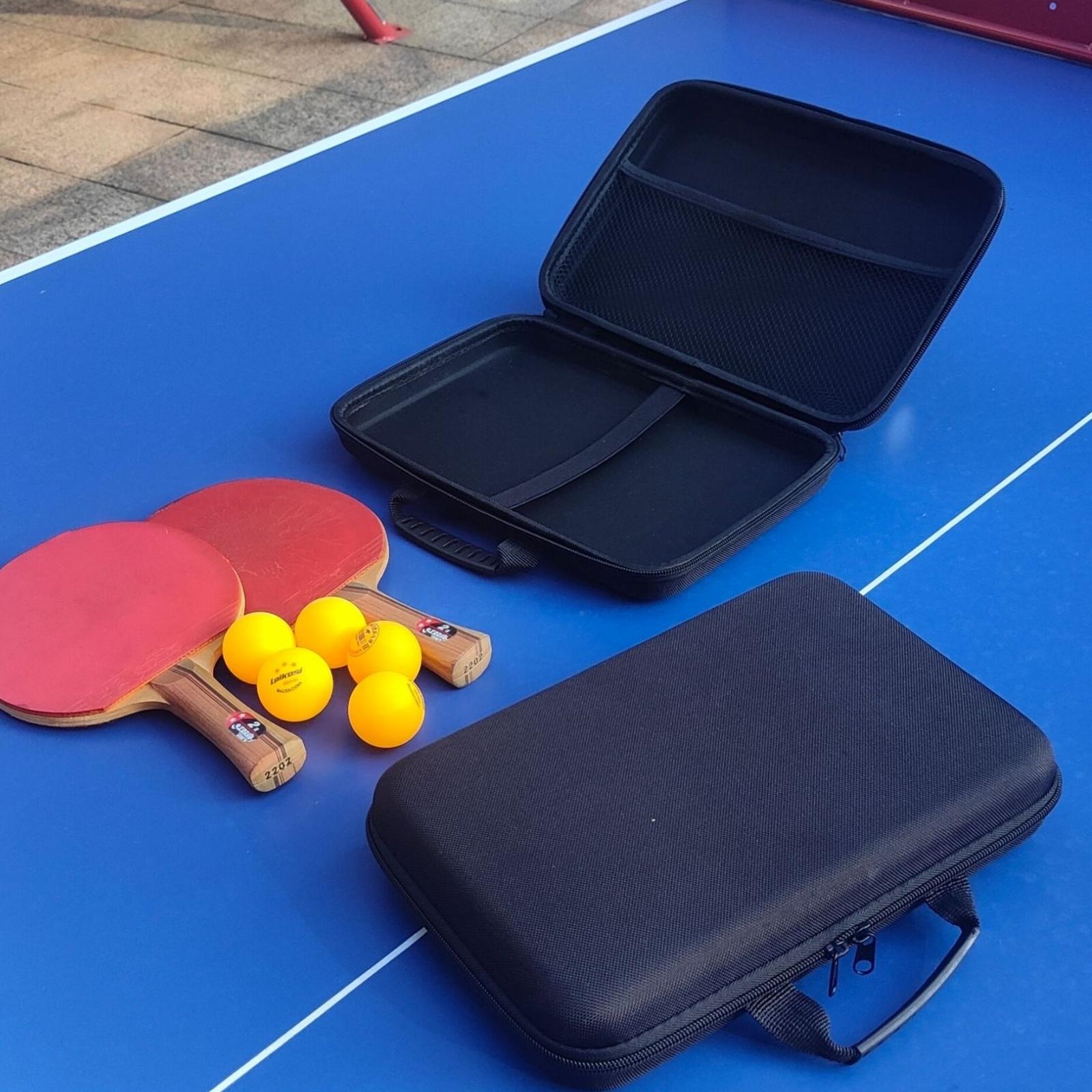 Table Tennis Db - パドル保護ケース EVAコンパートメント ラケットバッグ スポーツテニス テーブル収納ボックス ピンポン練習や旅行用