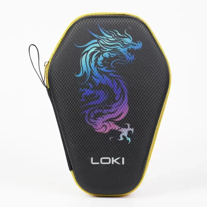 Table Tennis Db - LOKI-落下防止卓球ラケットバッグポーチ、滑らかなジッパー、中国風、タイガーパターンカバー収納