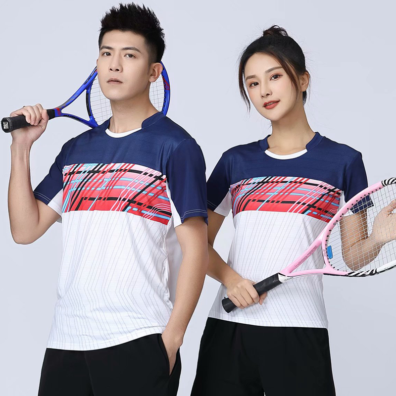 Table Tennis Kids - バドミントン半袖Tシャツ,男性,女性,子供向けテニス,速乾性,トレーニング用,通気性のあるエクササイズ,2023