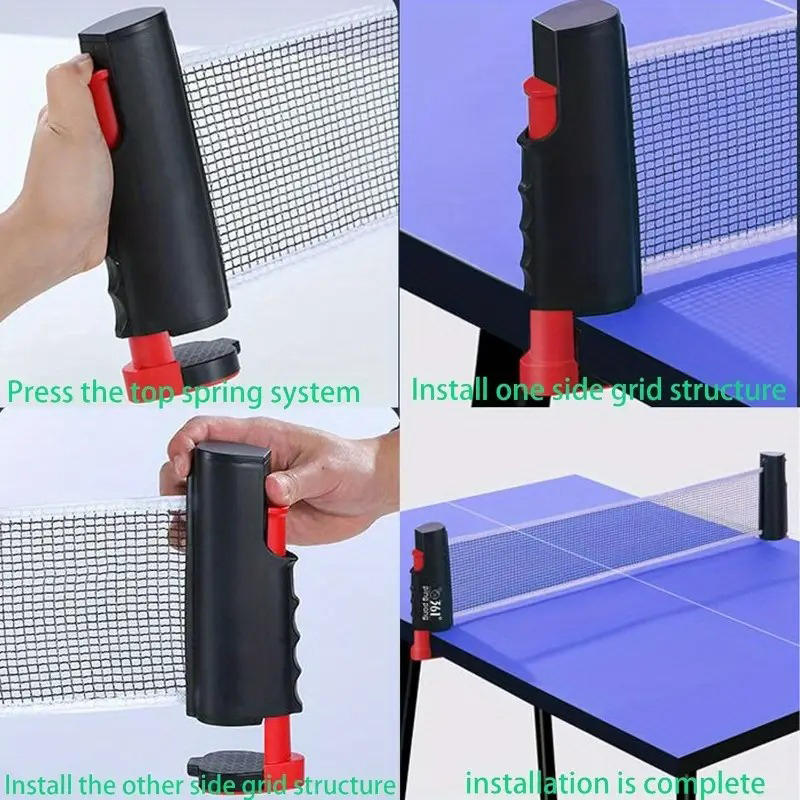 Table Tennis How To Play - 2025年ホット卓球ネットどこでも格納式ラックスポーツ交換ピンポンポストネットエクササイズアクセサリー機器