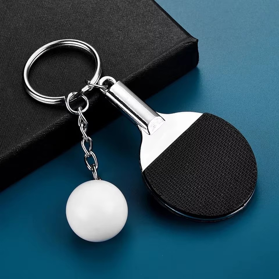 クリエイティブで可愛いミニ卓球ラケットキーホルダー、パドルピ - Table Tennis Db のレビューと価格