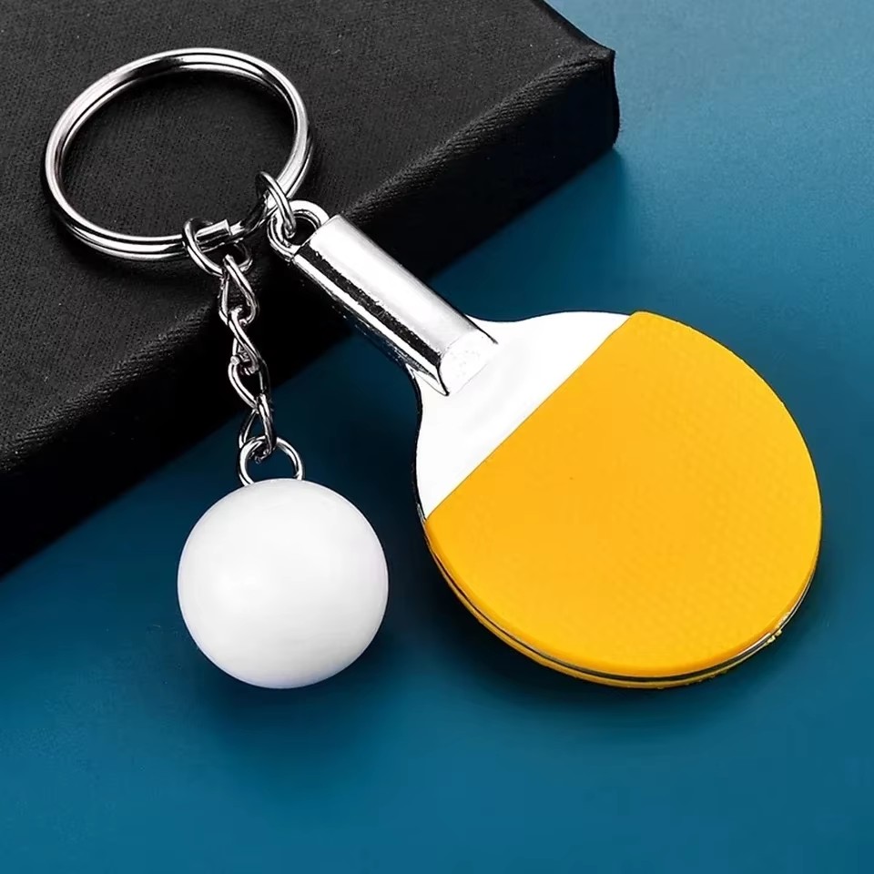 クリエイティブで可愛いミニ卓球ラケットキーホルダー、パドルピ - Table Tennis Db のレビューと価格