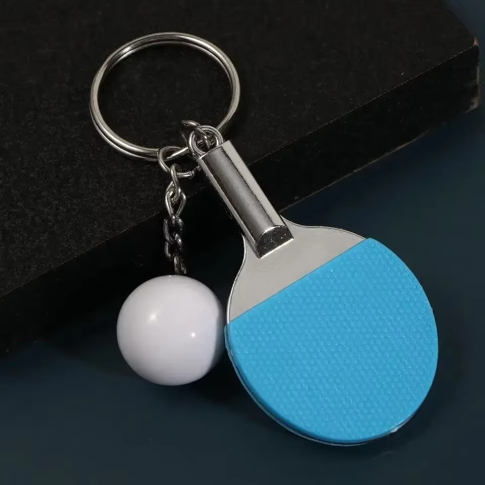 クリエイティブで可愛いミニ卓球ラケットキーホルダー、パドルピ - Table Tennis Db のレビューと価格