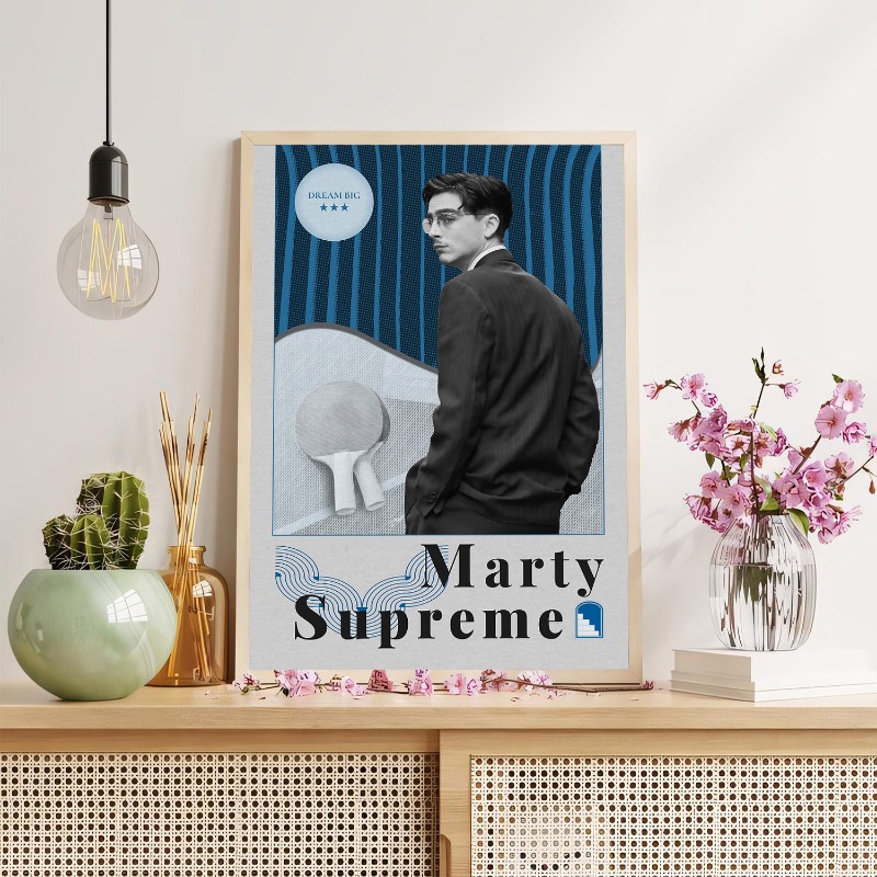 マーティ・シュプリーム卓球スポーツ映画ポスタープリントモダン - Table Tennis Marty Supreme のレビューと価格