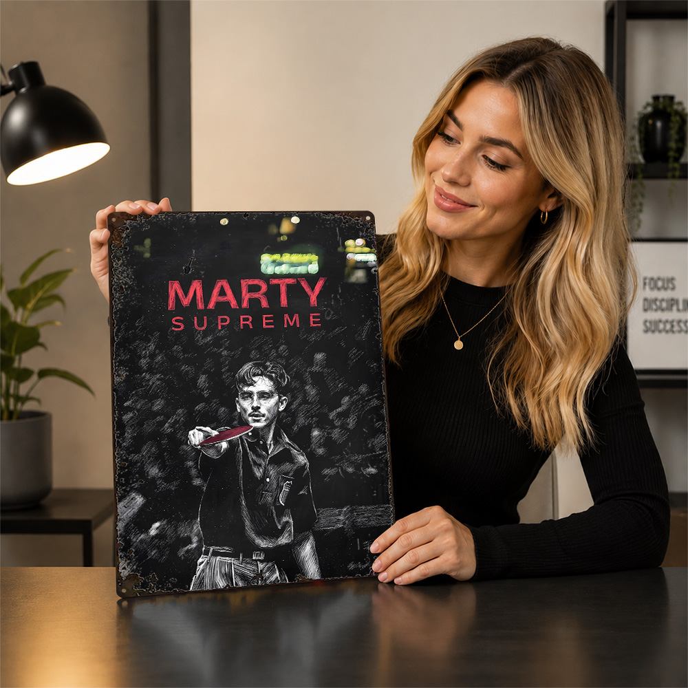 マーティー・スプリーム卓球チャンピオン アルミポスター カス - Table Tennis Marty Supreme のレビューと価格