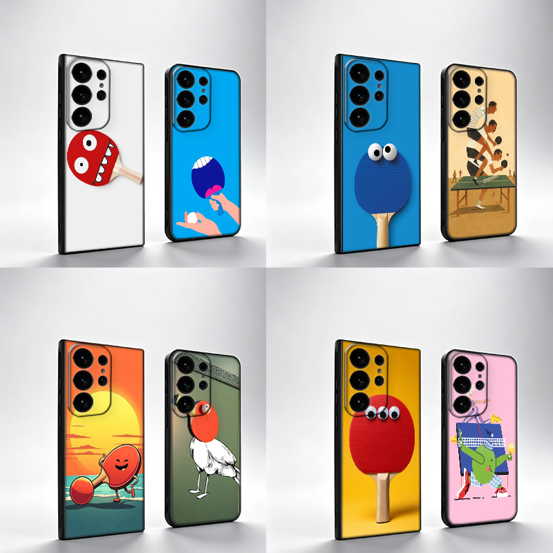 新しい卓球漫画柄スマホケース、Samsung S25Edge - Table Tennis Animation のレビューと価格