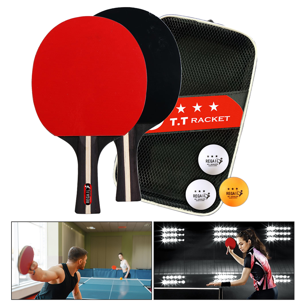 卓球ラケット,バッグ付き,ピンポンラケット,2ラケット,3ボ - Table Tennis How To Play のレビューと価格