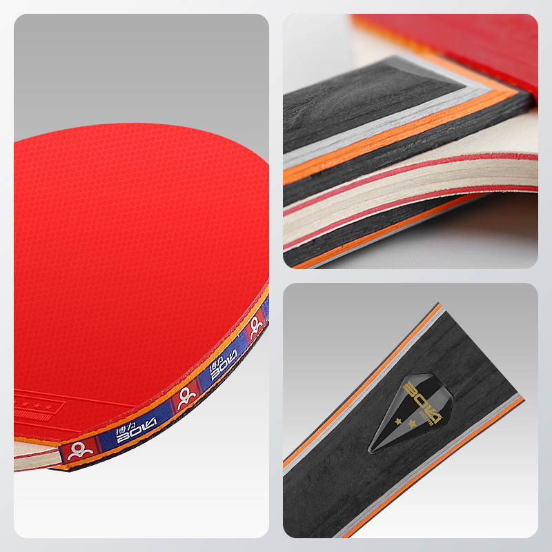 卓球ラケット1本（バッグ付き）2スター攻撃用7層木製ピンポン - Table Tennis Grip Types のレビューと価格