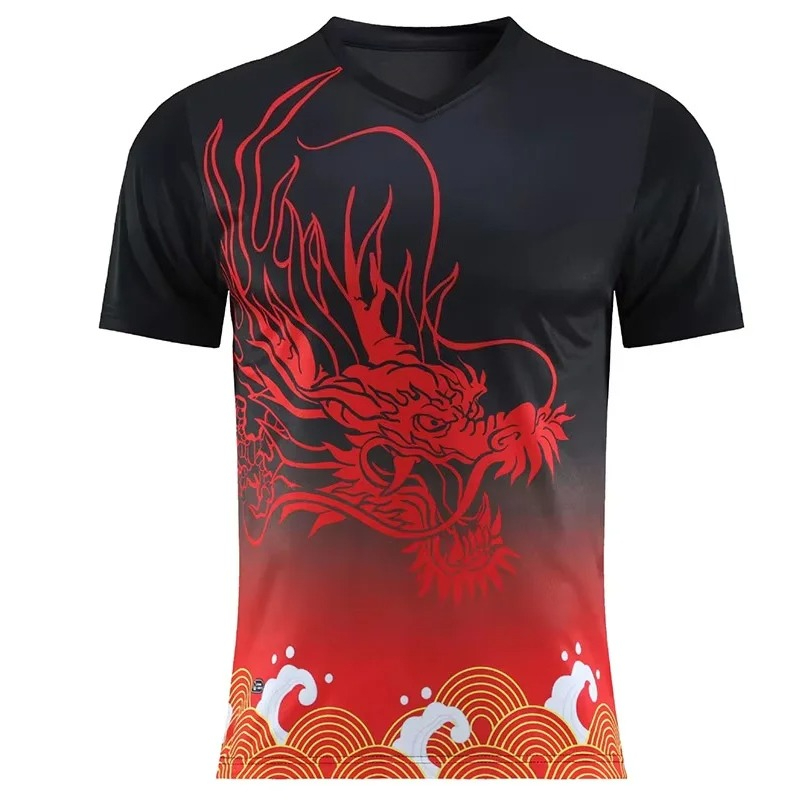 チーム卓球Tシャツ、速乾ジムフィットネストレーニングシャツ、 - Table Tennis League のレビューと価格