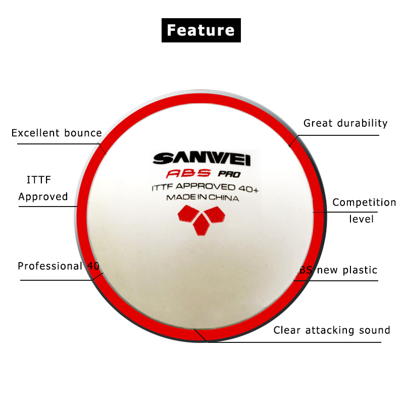 Sanwei abs pro-競技トレーニング用の40つの卓 - Table Tennis Animation のレビューと価格