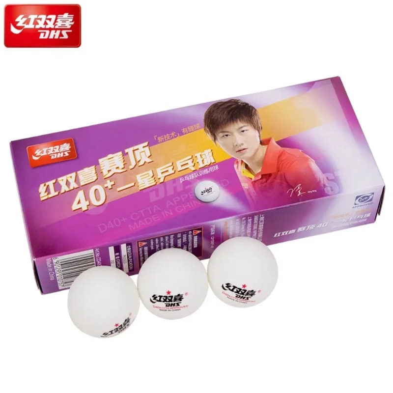 オリジナル DHS シーム付き卓球ボール D40+ ABS  - Table Tennis Animation のレビューと価格