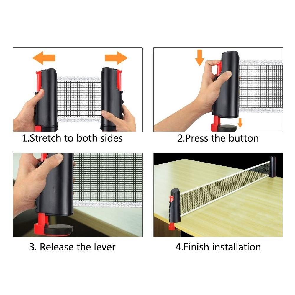 卓球ネット ピンポンラック ピンポンラケット付き格納式 ユニ - Table Tennis How To Play のレビューと価格