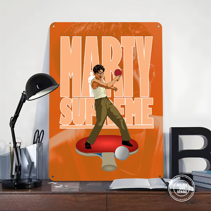 マーティ・シュプリーム卓球メタルポスターカスタムウォールアー - Table Tennis Marty Supreme のレビューと価格