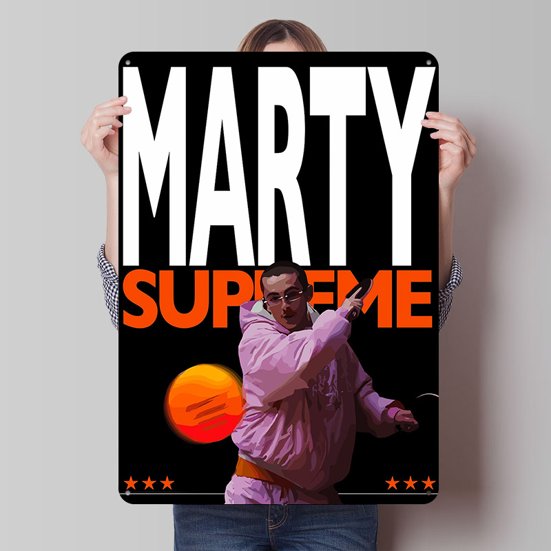 マーティ・シュプリーム卓球アートブリキポスターカスタムウォー - Table Tennis Marty Supreme のレビューと価格