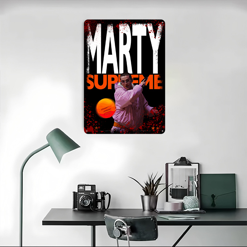 マーティ・シュプリーム卓球アートブリキポスターカスタムウォー - Table Tennis Marty Supreme のレビューと価格