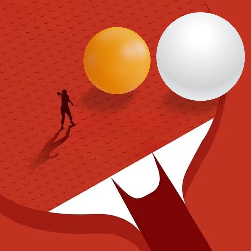 55mm卓球用大型ボール、家庭用トレーニング卓球、耐摩耗性が - Table Tennis How To Play のレビューと価格