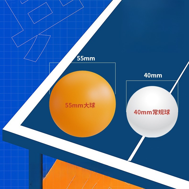 55mm卓球用大型ボール、家庭用トレーニング卓球、耐摩耗性が - Table Tennis How To Play のレビューと価格