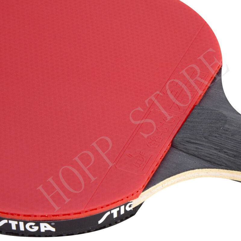 Stiga 6スターラケット攻勢プロカーボンにきびゴムオリジ - Table Tennis Kids のレビューと価格